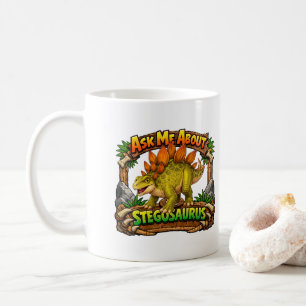 Mug Demandez-moi à propos du Stégosaure Chocolat Cha