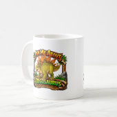 Mug Demandez-moi à propos du Stégosaure | Chocolat Cha (Devant gauche)