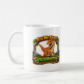 Mug Demandez-moi à propos du Vélociraptor | Chocolat C (Gauche)
