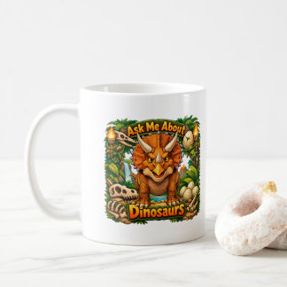 Mug Demandez-moi des dinosaures | Chocolat chaud |