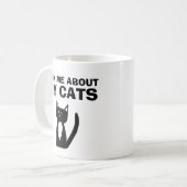 Mug Demandez-Moi Mon Chat Blanc Noir Tuxedo Kitten (Devant gauche)