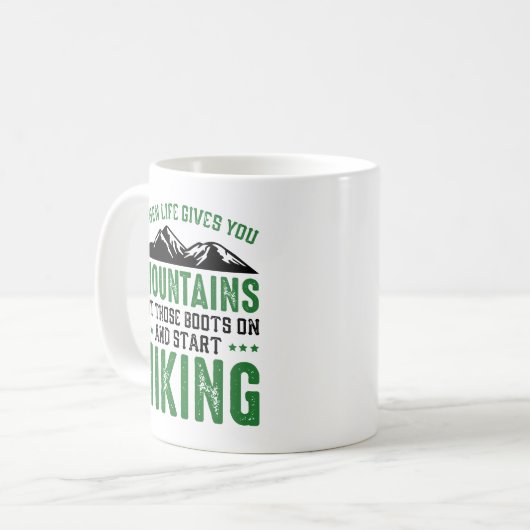 Mug Démarrer le Randonnée (Devant gauche)