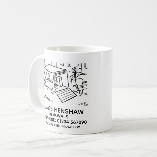 Mug Déménagements ou déménagements (Devant gauche)