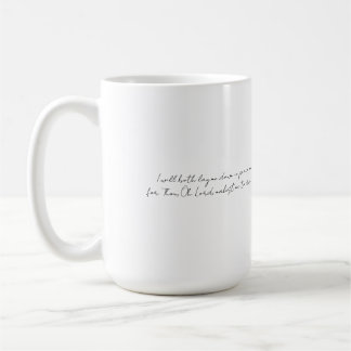 Mug Demeurer en sécurité, forêt esquissée à main levée
