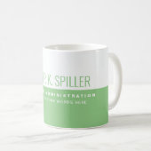 Mug Demi-Blanc Professionnel Moderne (Devant droit)