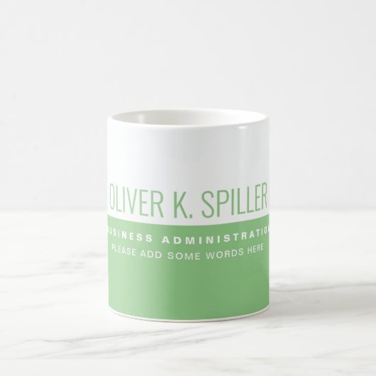 Mug Demi-Blanc Professionnel Moderne (Centre)