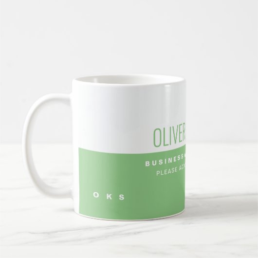 Mug Demi-Blanc Professionnel Moderne (Gauche)