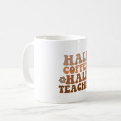 Mug Demi-café Demi-enseignant Retour à l'école enseign (Devant gauche)