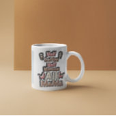 Mug ☕️ demi-café, 💕 mi-humain, toute maman 🍎