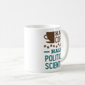 Mug Demi café moitié politologue (Devant droit)
