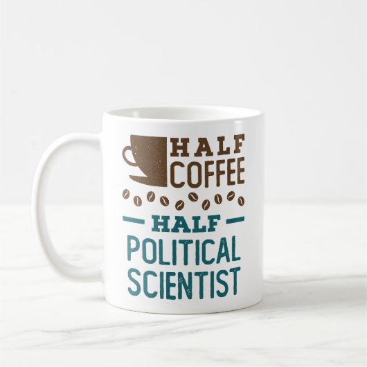 Mug Demi café moitié politologue (Gauche)