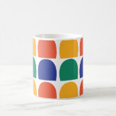Mug Demi-cercle géométrique coloré (Centre)