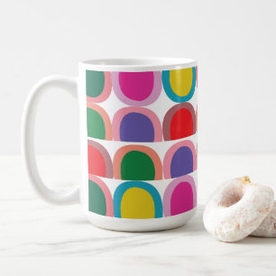 Mug Demi-cercle géométrique coloré
