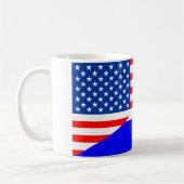 Mug demi de compte des Etats-Unis de drapeau des (Gauche)