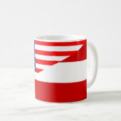 Mug demi de countr des Etats-Unis de drapeau des (Devant droit)