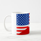 Mug demi de countr des Etats-Unis de drapeau des (Gauche)