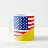 Mug demi de drapeau Etats-Unis des Etats-Unis Amérique (Devant gauche)