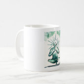 Mug Demi de Lotus - pose d'équilibre d'orteil (Devant gauche)