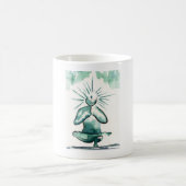 Mug Demi de Lotus - pose d'équilibre d'orteil (Centre)