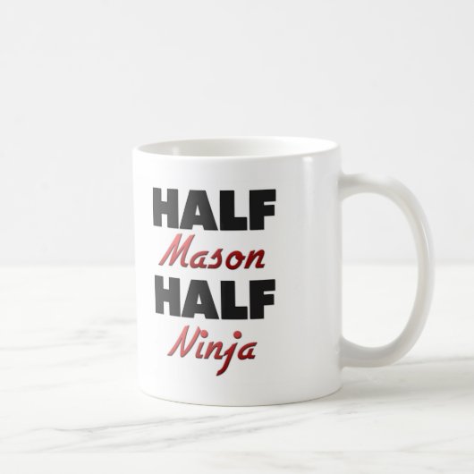 Mug Demi de maçon demi de Ninja (Droite)