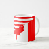 Mug demi de pays des Etats-Unis de drapeau des (Devant droit)