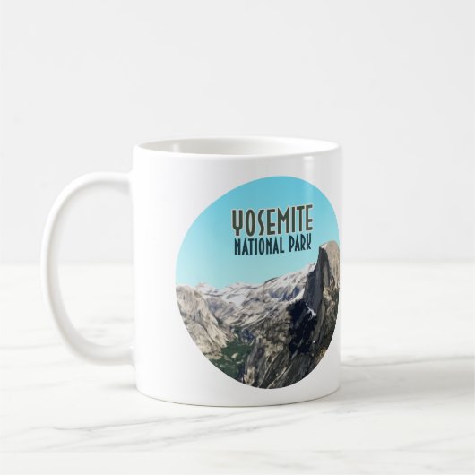 Mug Demi-Dôme Yosemite Parc National Souvenir Vintage (Gauche)