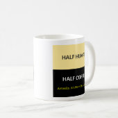 Mug Demi-humain - demi-café (Devant droit)