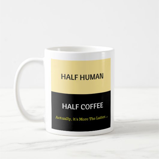 Mug Demi-humain - demi-café (Gauche)