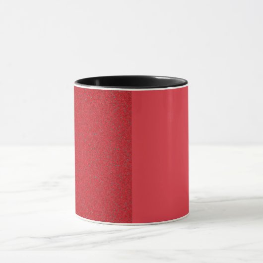 Mug demi-texture rouge tomate - personnalisable (Centre)