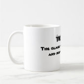 Mug Demi-Verre Plein Vide - Chat (Gauche)