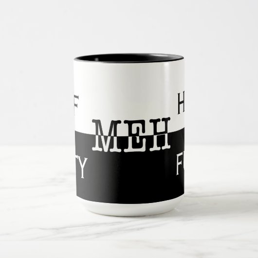 Mug Demi-vide / Demi-plein / Meh (Centre)