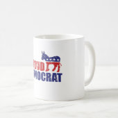 Mug Démocrate fier Tan affligé par âne (Devant droit)