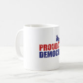Mug Démocrate fier Tan affligé par âne (Devant gauche)