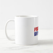 Mug Démocrate fier Tan affligé par âne (Gauche)
