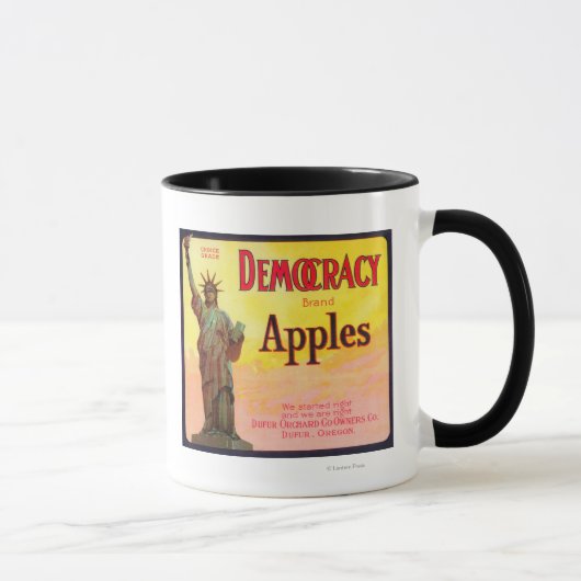 Mug Démocratie Apple LabelDufur, OU (Droite)