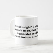 Mug Démocratie et démagogie de citation de Friedrich (Devant gauche)