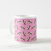 Mug Demoiselle de honneur rose de singe de chaussette (Devant gauche)