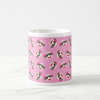 Mug Demoiselle de honneur rose de singe de chaussette