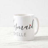 Mug Demoiselle d'honneur avec nom (Devant droit)