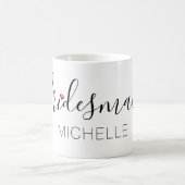 Mug Demoiselle d'honneur avec nom (Centre)