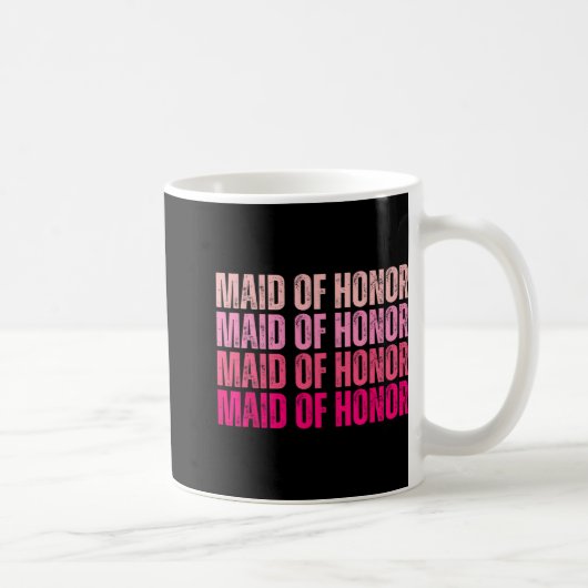 Mug Demoiselle d'Honneur Bride Squad Je Fais Équipe Ro (Droite)