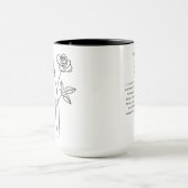 Mug Demoiselle d'honneur de juin | Fleur de naissance (Centre)