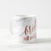 Mug Demoiselle d'honneur/Ecriture moderne/Faux or rose (Devant gauche)