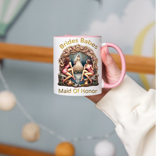 Mug Demoiselle d'honneur Fierté dans un thème de cortè