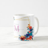 Mug Demoiselle d'honneur Fleur de Fête Mexicaine Aquar (Devant droit)