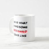 Mug demoiselle d'honneur, géniale (Devant gauche)