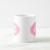 Mug Demoiselle d'honneur junior épousant le rose ovale (Centre)