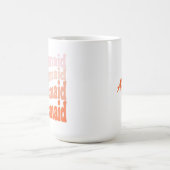 Mug Demoiselle d'honneur mignonne rétro orange, person (Centre)