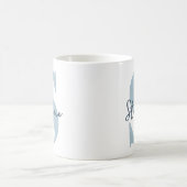 Mug Demoiselle d'honneur | Moderne Initiale Monogramme (Centre)
