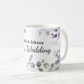 Mug Demoiselle d'Honneur Nom Personnalisé Design F (Devant droit)